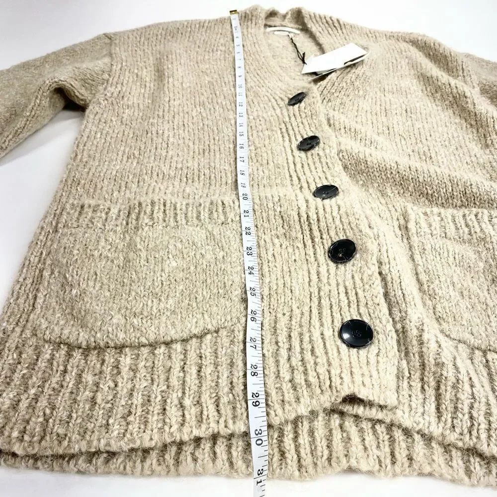 Isabel Marant Etoile Scott Cardigan brown alpaca button front 38 - Picture 8 of 11